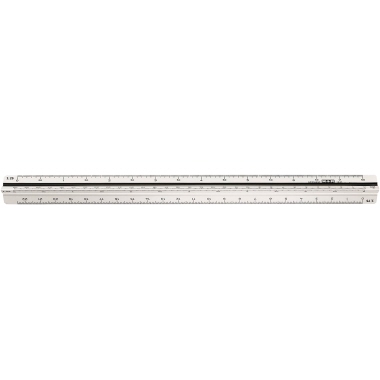 M+R Dreikantmaßstab 716370010 30cm Kunststoff weiß