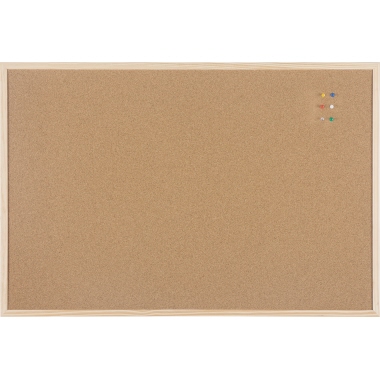 Bi-office Korktafel MC070012010 beidseitig Holzrahmen 90x60cm