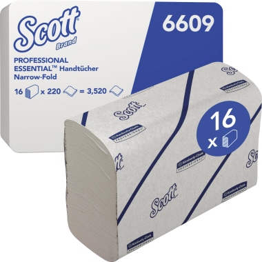 Scott Papierhandtücher Essential 6609 2-lagig weiß 16x220Bl.