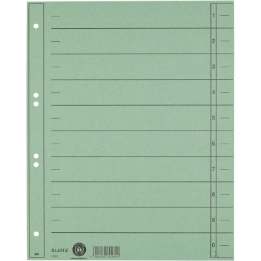 Leitz Trennblatt 16580055 A4 230g Karton grün 100 Stück