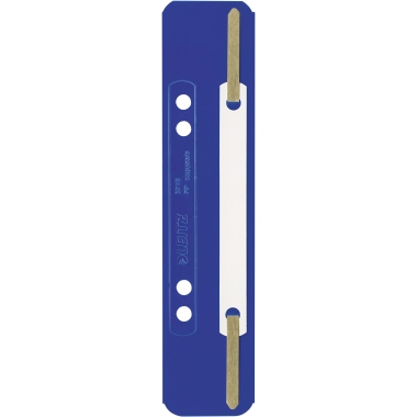 Leitz Heftstreifen kurz 37100035 35x158mm PP blau 25 Stück