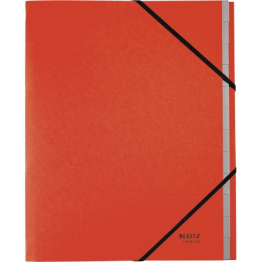 Leitz Ordnungsmappe Recycle 39150025 A4 12Fächer rot