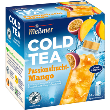 Meßmer Tee COLD TEA 105564 Passionsfrucht-Mango 14St.