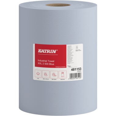 Katrin Wischtuch Classic XXL 481153 2lagig 500Blatt blau 2 Rl./Pack.