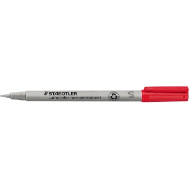 STAEDTLER Folienstift Lumocolor 311-2 non-permanent S superfein 0,4mm rot