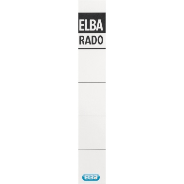 ELBA Einsteckrückenschild 100420961 extra kurz/schmal weiß 10 Stück