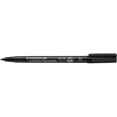 STAEDTLER Folienstift Lumocolor 317-9 permanent M mittel 1mm schwarz