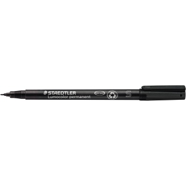 STAEDTLER Folienstift Lumocolor 313-9 permanent S superfein 0,4mm schwarz
