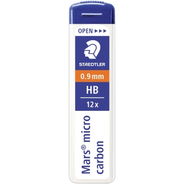 STAEDTLER Feinmine Mars micro carbon 250 09-HB 0,9mm 12 Stück