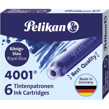 Pelikan Tintenpatrone 4001 TP/6 301176 königsblau 6 St./Pack.
