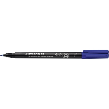 STAEDTLER Folienstift Lumocolor 318-3 permanent F fein 0,6mm blau