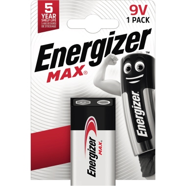 Energizer Batterie Max Alkaline 9V/E-Block/6LR61