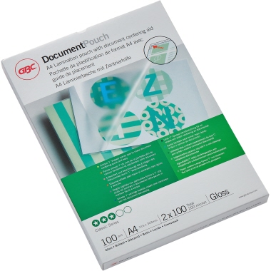 GBC Laminierfolie DocumentPouch 3740306 DIN A4 100mic 100 Stück