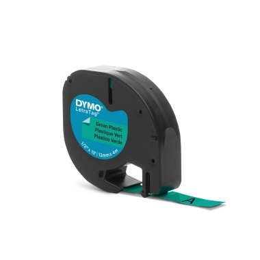 DYMO Schriftbandkassette LetraTag S0721640 12mmx4m schwarz auf gn