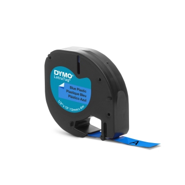 DYMO Schriftbandkassette LetraTag S0721650 12mmx4m schwarz auf bl