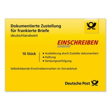 Briefmarke Einschreiben/Einwurf national 2,35€ 10 Stück