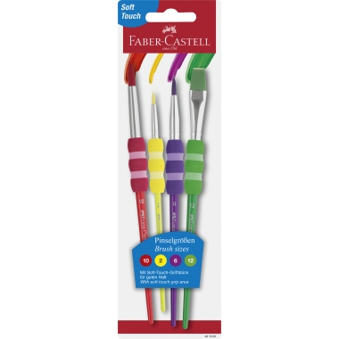 Faber-Castell Pinsel 481600 Typ2/6/10/12 4St
