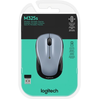 Logitech Maus M325s 910-006813 optisch light silver