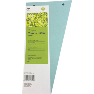 Soennecken Trennstreifen oeco 1430 12,5/6,5x24cm blau 100St.