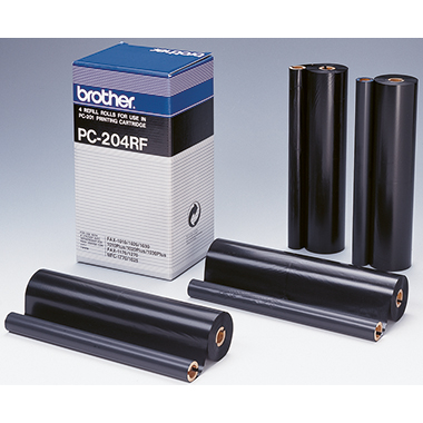 Brother Thermotransferrolle PC204RF schwarz 4 St./Pack.