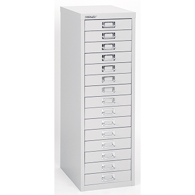 Bisley Schubladenschrank L3915355 15Schubfächer silber