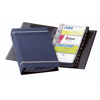 DURABLE Visitenkarten-Ringbuch VISIFIX 2385 238507 dunkelblau