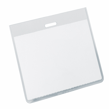 DURABLE Namensschild 813519 90x60mm Hartfolie transparent 20 Stück