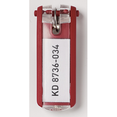 DURABLE Schlüsselanhänger KEY CLIP 195703 rot 6 Stück