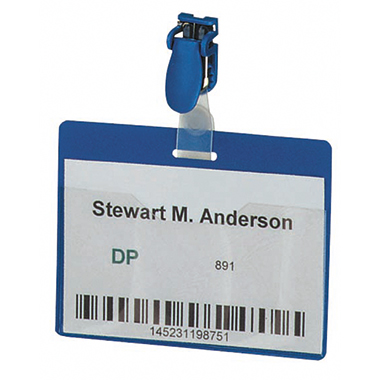 DURABLE Namensschilder Security 8106-06 blau 25 Stück