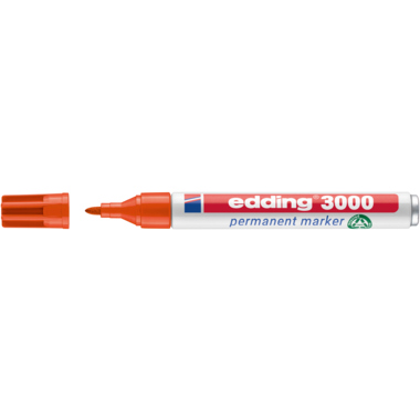 edding Permanentmarker 3000 4-3000006 1,5-3mm Rundspitze orange