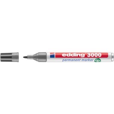 edding Permanentmarker 3000 4-3000012 1,5-3mm Rundspitze grau
