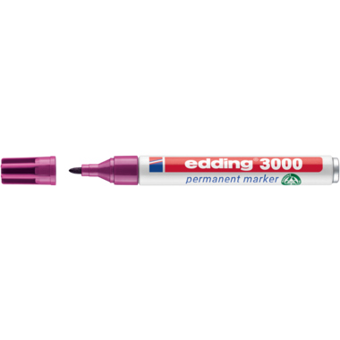 edding Permanentmarker 3000 4-3000020 1,5-3mm Rundspitze rot violett