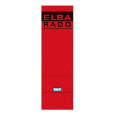 ELBA Ordneretikett 100420950 breit/kurz selbstklebend rot 10 Stück