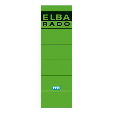 ELBA Ordneretikett 100420948 breit/kurz selbstklebend grün 10 Stück