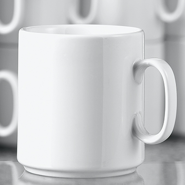 Esmeyer Kaffeebecher Diane 402-316 0,28l Porzellan weiß 6 Stück