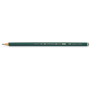 Faber-Castell Bleistift CASTELL 9000 119003 3B dunkelgrün
