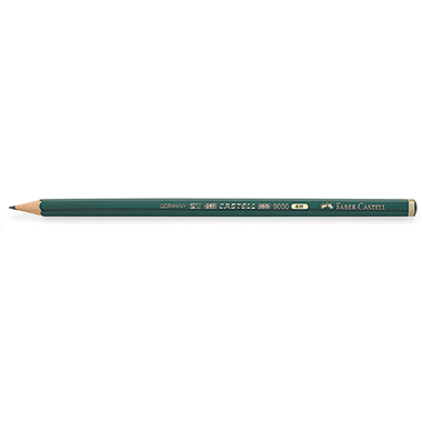 Faber-Castell Bleistift CASTELL 9000 119014 4H dunkelgrün