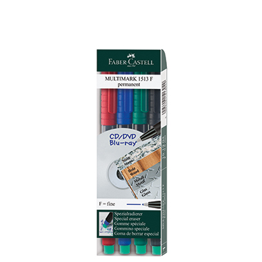 Faber Castell CD DVD-Marker MULTIMARK 151304 4 Stück