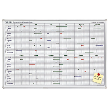 Franken Jahresplaner JK710 90x60cm 12Monate weiß