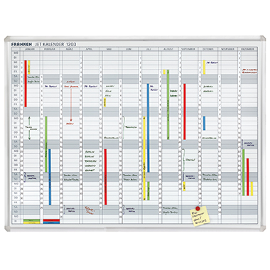 Franken Jahresplaner JetKalender JK1203 120 x 90 cm 12 Monate weiß