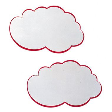 Franken Moderationskarte UMZ W 42x25cm Wolke ws/rt 20 Stück