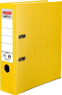 herlitz Kunststoff-Ordner maX.file protect breit 80 mm gelb
