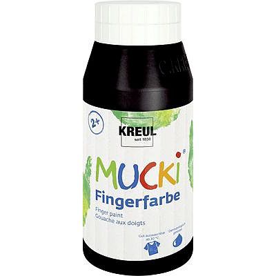 MUCKI Fingerfarbe 23212 schwarz 750 ml
