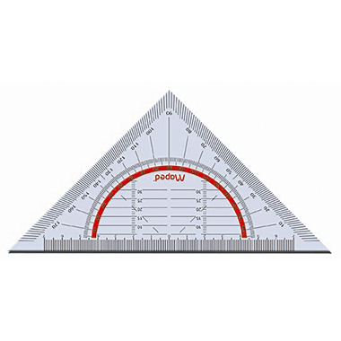 Maped Geometriedreieck Flex M028600 16cm glasklar