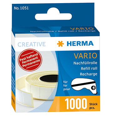 HERMA Nachfüllrolle 1051 13x12mm weiß 1.000 St./Rl.