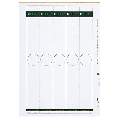 Leitz Ordneretikett 60990085 lang schmal Papier grau 125 Stück