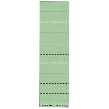 Leitz Beschriftungsschild 19010055 blanko 4zeilig grün 100 Stück