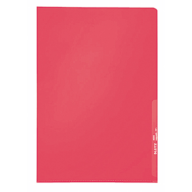 Leitz Sichthülle 40000025 A4 0,13mm PP rot 100 Stück