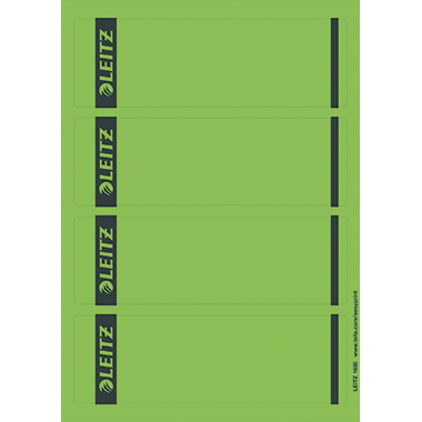 Leitz Ordneretikett 16852055 kurz/breit Papier grün 100 Stück