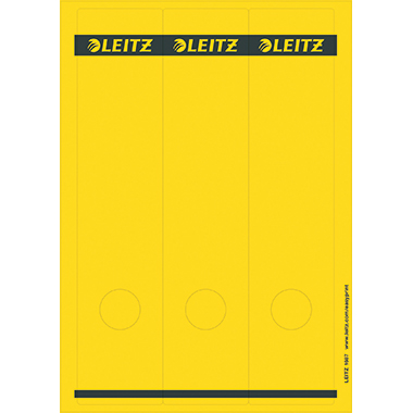 Leitz Ordneretikett 16870015 lang/breit Papier gelb 75 Stück